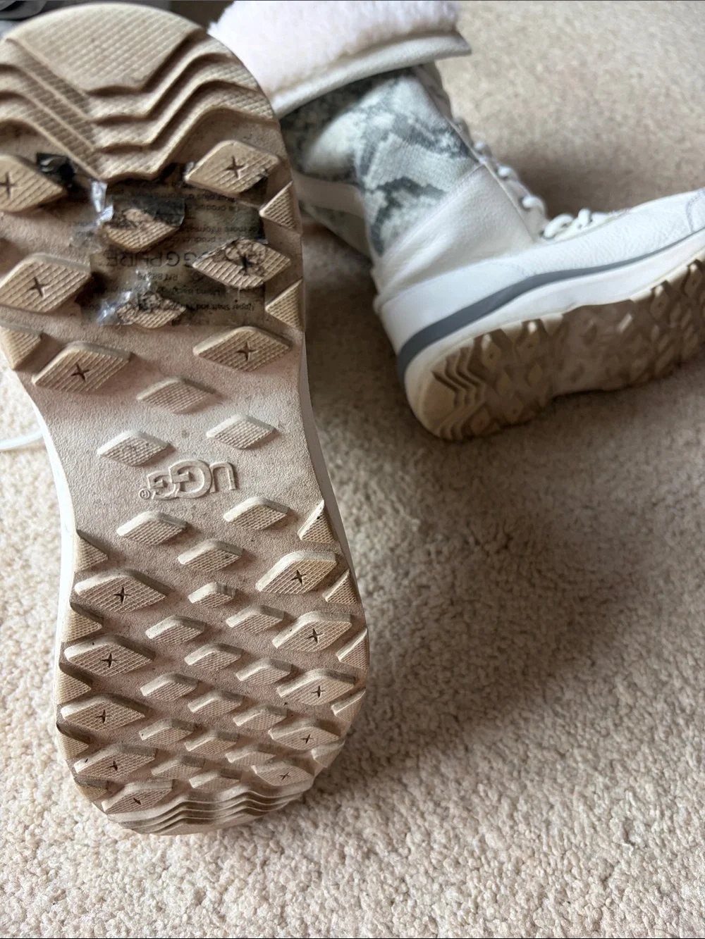 UGG cream lace